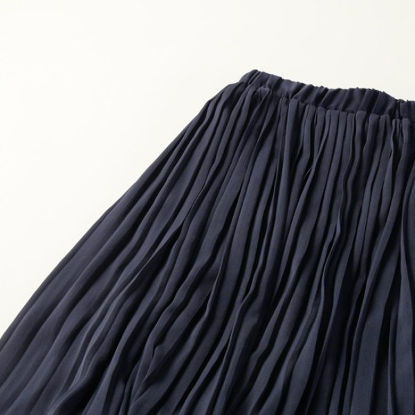 画像3: sosotto / ソソット アンティークサテン 消しプリーツスカート (3)
