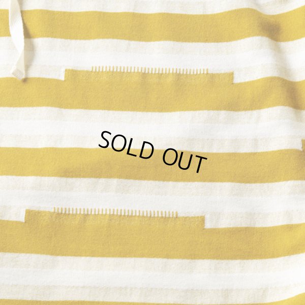 画像5: tumugu / ツムグ でこぼこインレーボーダー フードプルオーバー (5)