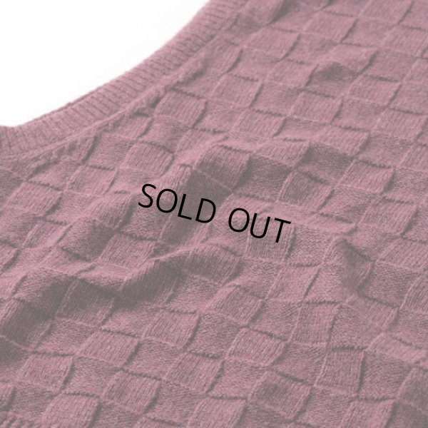 画像6: sosotto / ソソット 格子編みサイドボタンベスト (6)