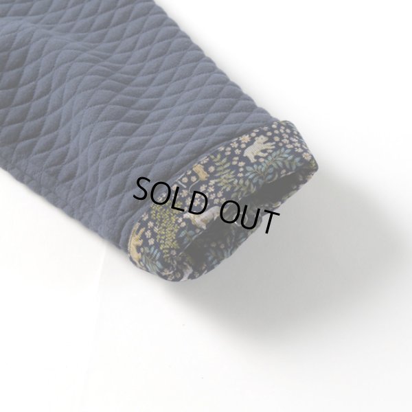 画像7: sosotto / ソソット コットンキルトLIBERTY使い ノーカラーハーフコート (7)