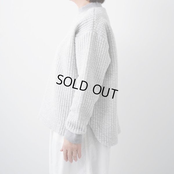 画像10: grin / グリン ストライプキルト モックラウンドプルオーバー (10)