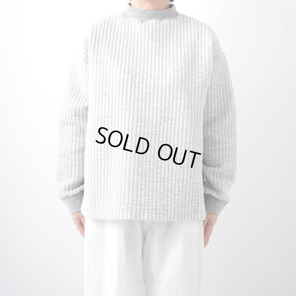 画像9: grin / グリン ストライプキルト モックラウンドプルオーバー (9)