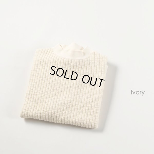 画像14: grin / グリン ストライプキルト モックラウンドプルオーバー (14)