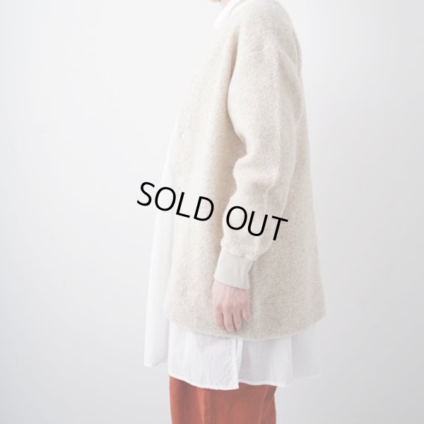 画像10: grin / グリン シープパイルボア スナップカーディガン (10)