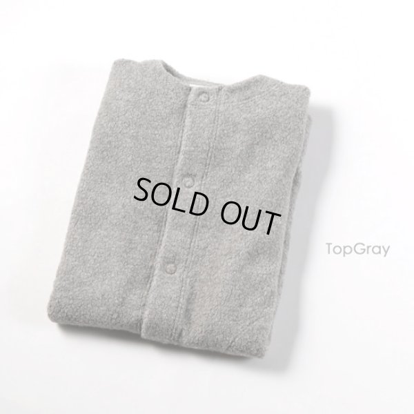 画像16: grin / グリン シープパイルボア スナップカーディガン (16)