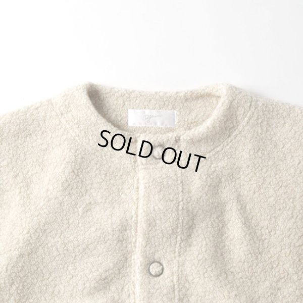 画像3: grin / グリン シープパイルボア スナップカーディガン (3)