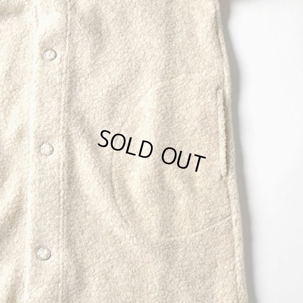 画像7: grin / グリン シープパイルボア スナップカーディガン (7)