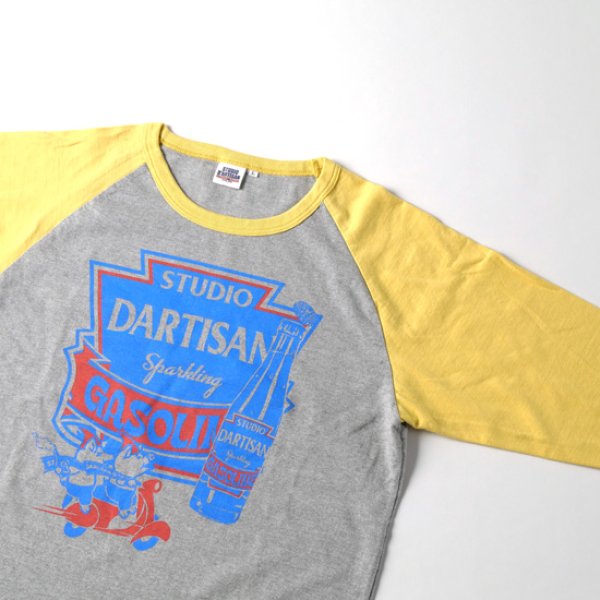 画像7: STUDIOD'ARTISAN / ステュディオダルチザン プリントラグラン7分袖Tシャツ (7)