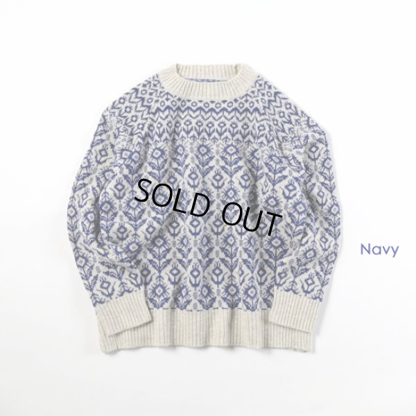 画像9: grin / グリン kukka ジャガード クループルオーバー (9)