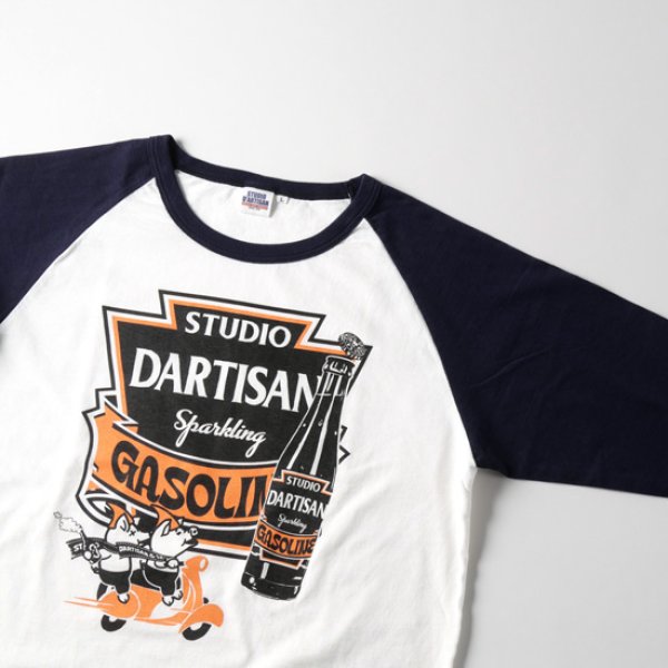 画像3: STUDIOD'ARTISAN / ステュディオダルチザン プリントラグラン7分袖Tシャツ (3)