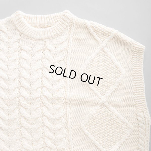 画像16: KELEN / ケレン 2wayデザインニットジレ OSRAM (16)