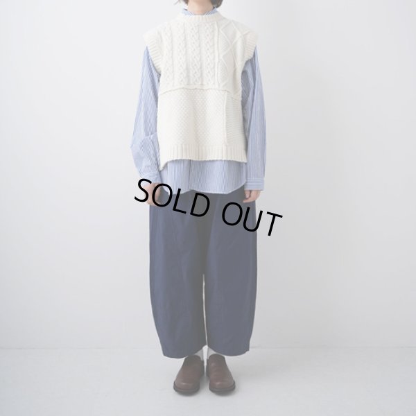画像8: NATURAL LAUNDRY / ナテュラルランドリー ラムケーブル パネルベスト (8)