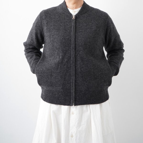 画像10: NATURAL LAUNDRY / ナテュラルランドリー メランジラム ZIPブルゾン (10)