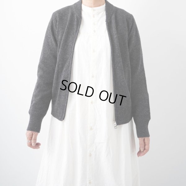 画像3: NATURAL LAUNDRY / ナテュラルランドリー メランジラム ZIPブルゾン (3)