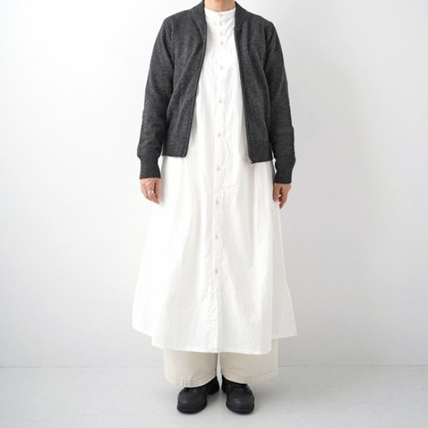 画像2: NATURAL LAUNDRY / ナテュラルランドリー メランジラム ZIPブルゾン (2)