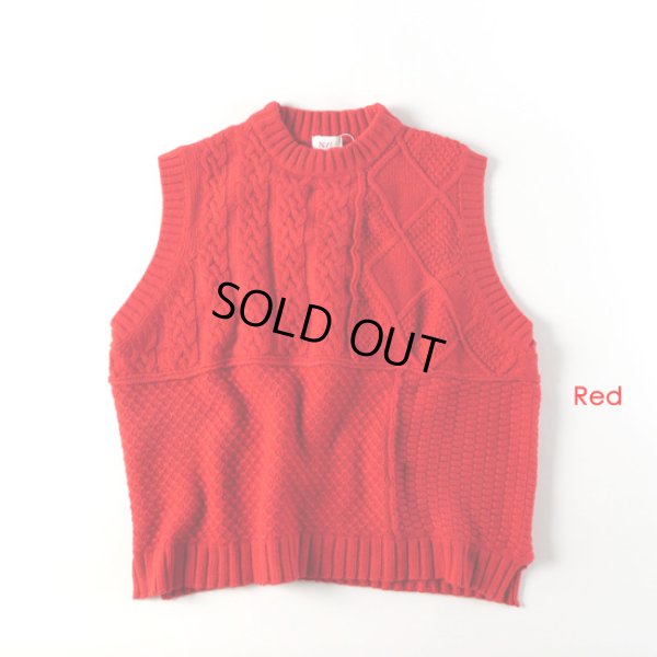 画像9: NATURAL LAUNDRY / ナテュラルランドリー ラムケーブル パネルベスト (9)