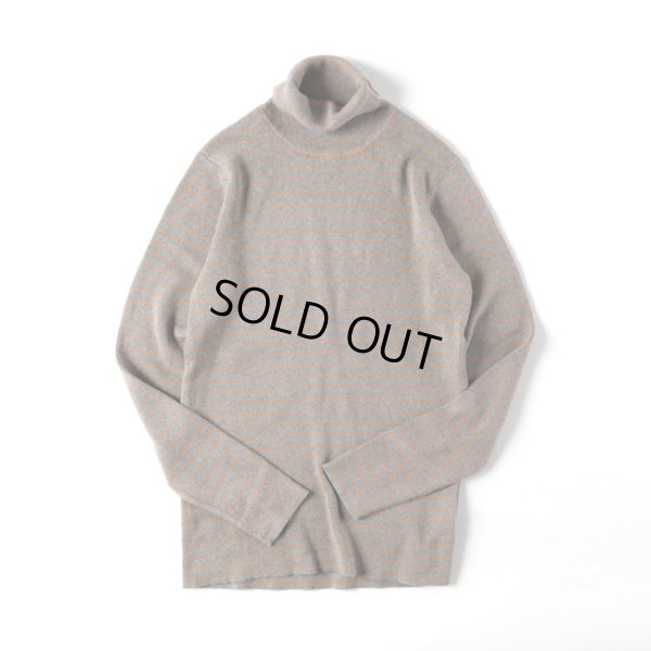 画像3: sosotto / ソソット コットンカシミア ボーダータートル (3)