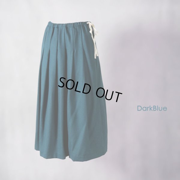 画像9: ina / イナ ウエスト外紐付きタックスカート (9)