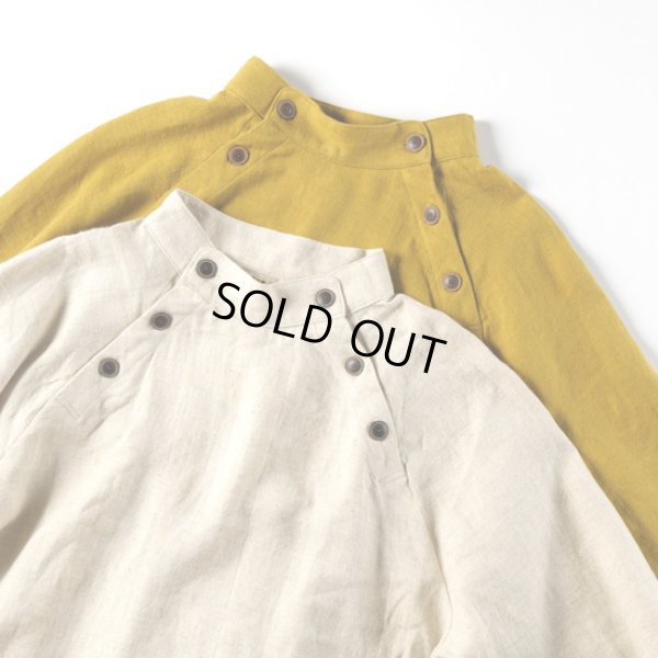 画像14: tumugu / ツムグ ざっくりリネンウール ブラウス (14)