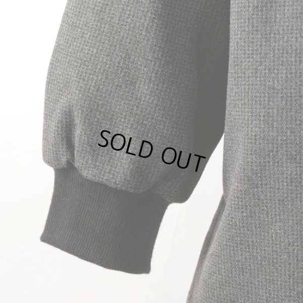 画像5: prit / プリット ウールライクハウンドトゥース ノーカラーラウンドヘムZIPブルゾン (5)