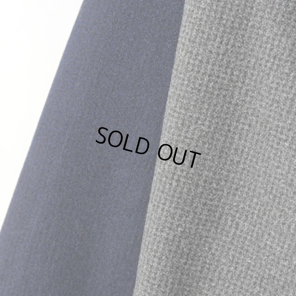 画像10: prit / プリット ウールライクハウンドトゥース ノーカラーラウンドヘムZIPブルゾン (10)