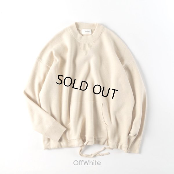 画像10: sosotto / ソソット スウェットニット 裾ドロスト クループルオーバー (10)