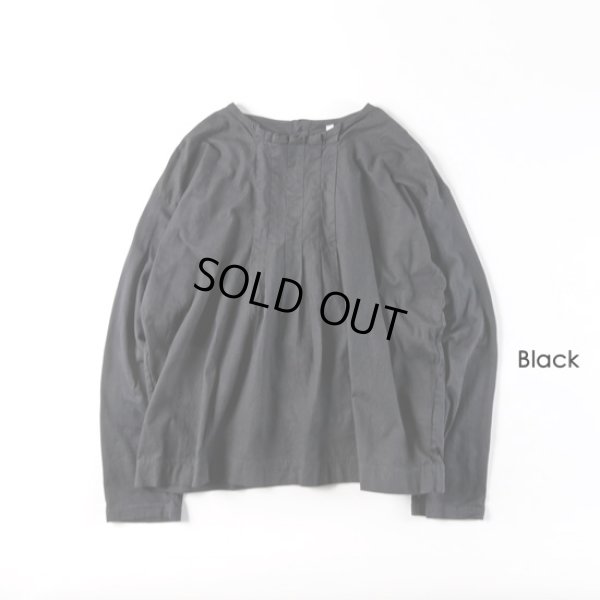 画像9: grin / グリン 天竺×布帛 タックプルオーバー (9)