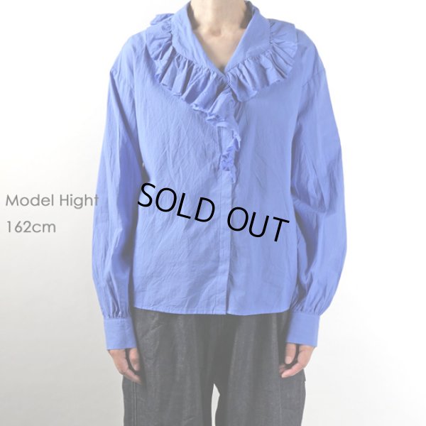 画像13: mizuiroind / ミズイロインド フリルカラーシャツ (13)