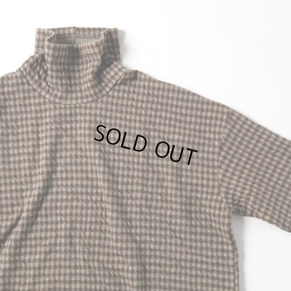 画像9: NATURAL LAUNDRY / ナテュラルランドリー 接結ギンガム ハイカラーロングプルオーバー (9)