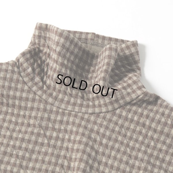 画像7: NATURAL LAUNDRY / ナテュラルランドリー 接結ギンガム ハイカラーロングプルオーバー (7)