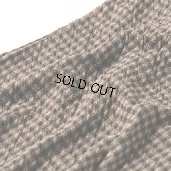 画像12: NATURAL LAUNDRY / ナテュラルランドリー 接結ギンガム ハイカラーロングプルオーバー (12)