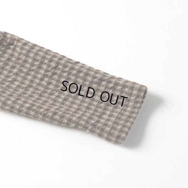 画像10: NATURAL LAUNDRY / ナテュラルランドリー 接結ギンガム ハイカラーロングプルオーバー (10)