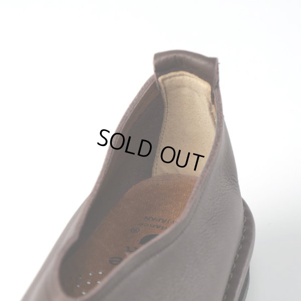 画像8: ramble comfort / ランブルコンフォート オイルシュリンクレザー Vカットフラットシューズ (8)