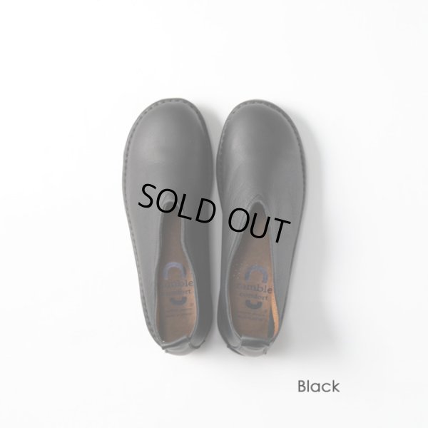 画像14: ramble comfort / ランブルコンフォート オイルシュリンクレザー Vカットフラットシューズ (14)