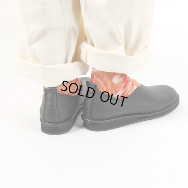 画像19: ramble comfort / ランブルコンフォート オイルシュリンクレザー Vカットフラットシューズ (19)