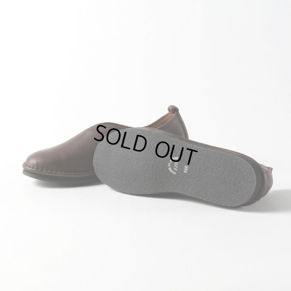 画像12: ramble comfort / ランブルコンフォート オイルシュリンクレザー Vカットフラットシューズ (12)