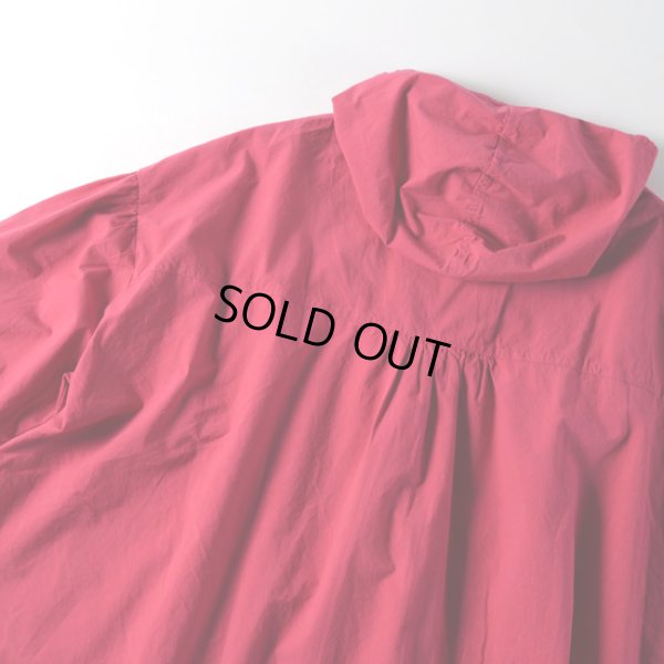 画像12: tumugu / ツムグ ライトコットンポプリン フードブラウス (12)