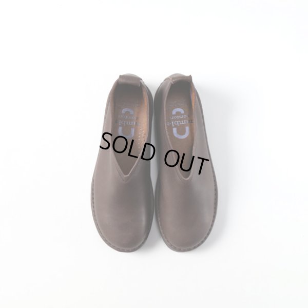 画像11: ramble comfort / ランブルコンフォート オイルシュリンクレザー Vカットフラットシューズ (11)