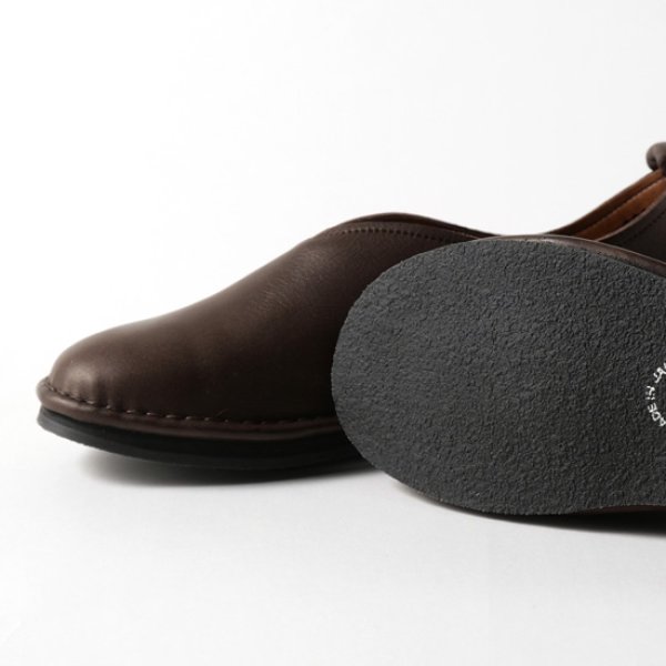 画像13: ramble comfort / ランブルコンフォート オイルシュリンクレザー Vカットフラットシューズ (13)