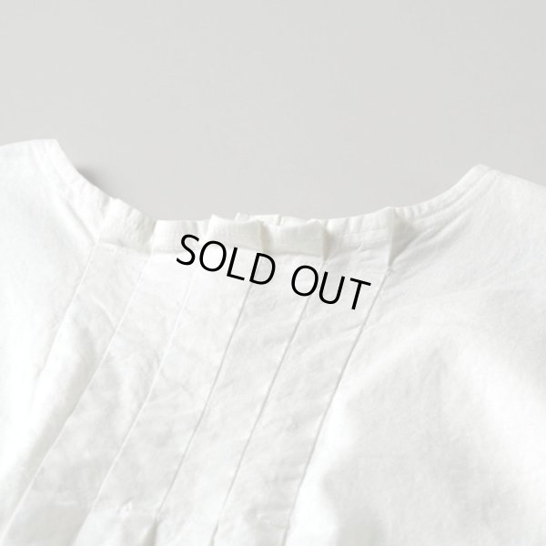 画像4: grin / グリン 天竺×布帛 タックプルオーバー (4)