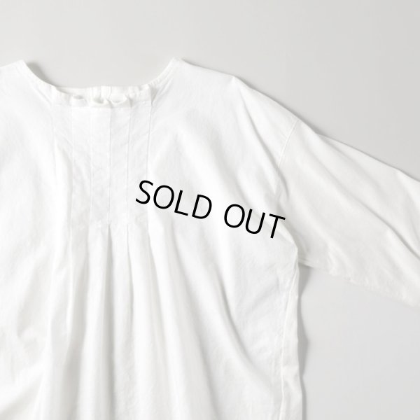 画像6: grin / グリン 天竺×布帛 タックプルオーバー (6)