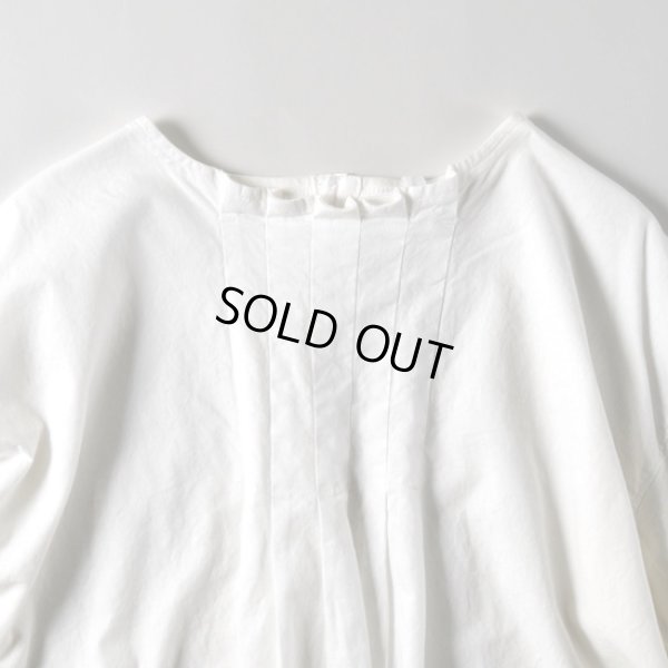 画像3: grin / グリン 天竺×布帛 タックプルオーバー (3)