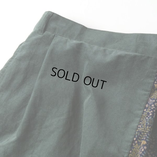 画像8: sosotto / ソソット 細コール×LIBERTY フェイクラップスカート (8)