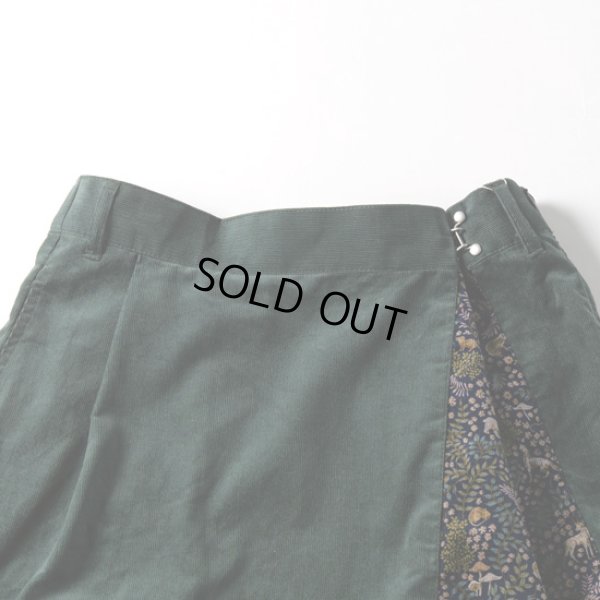 画像11: sosotto / ソソット 細コール×LIBERTY フェイクラップスカート (11)