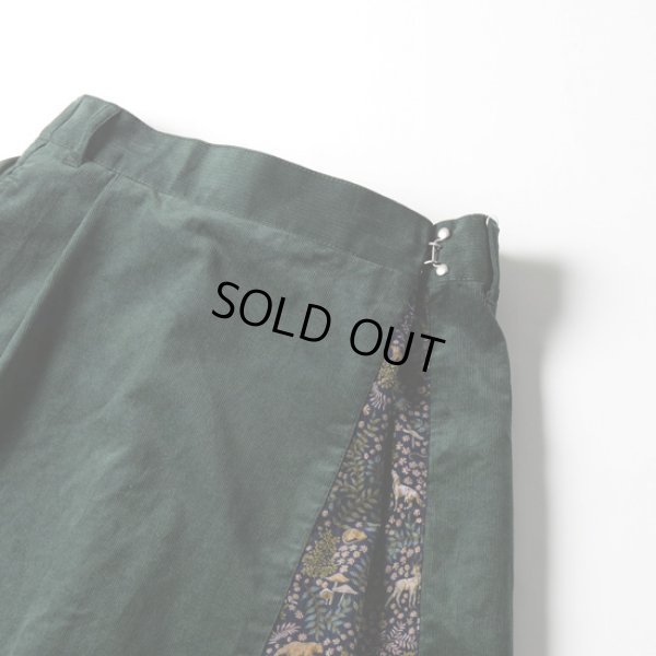 画像3: sosotto / ソソット 細コール×LIBERTY フェイクラップスカート (3)