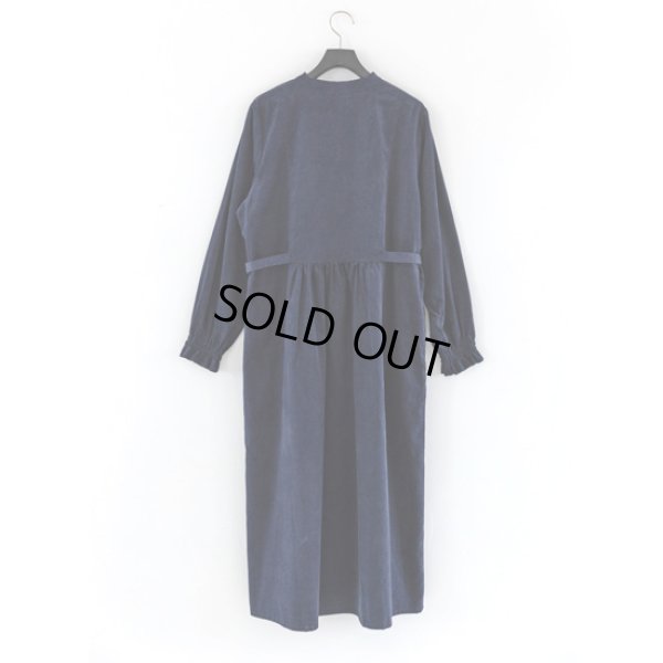 画像9: sosotto / ソソット 細コール×LIBERTY ビブヨーク切替ワンピース (9)