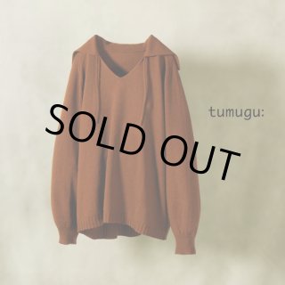 tumugu / ツムグ リネンウールアルパカ フードプルオーバー