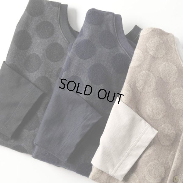 画像18: NATURAL LAUNDRY / ナテュラルランドリー ドットジャガード 2WAYプルオーバー (18)