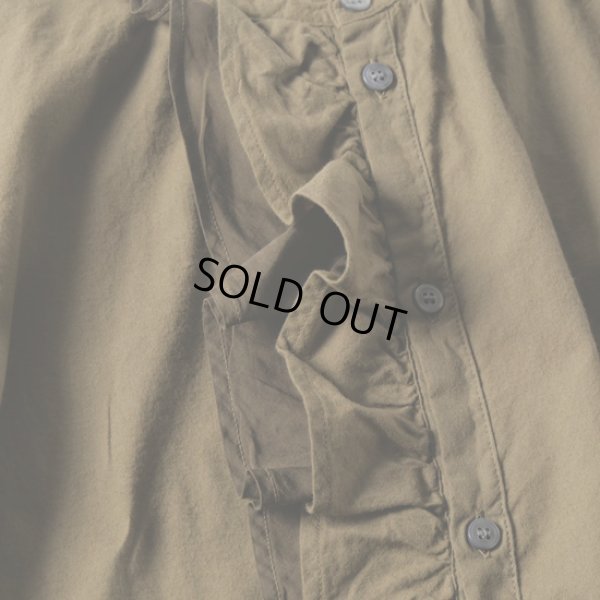 画像8: grin / グリン ソフトガーゼ起毛 Wラッフルシャツ (8)