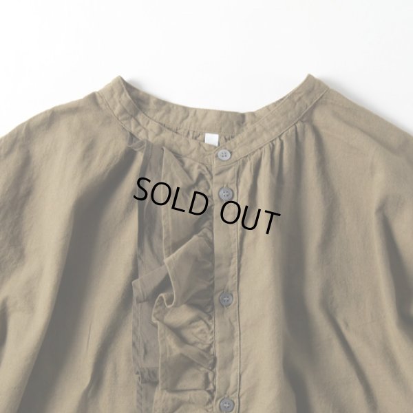 画像6: grin / グリン ソフトガーゼ起毛 Wラッフルシャツ (6)